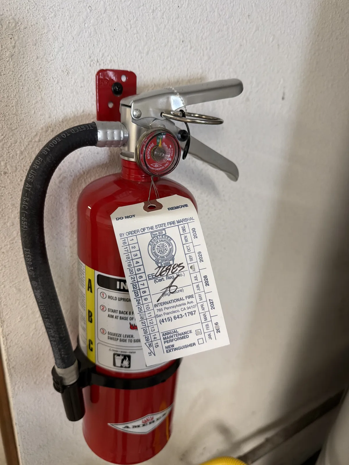 Annual Fire Alarm Testing & Fire Extinguisher Maintenance in Haight-Ashbury, San Francisco, CA
