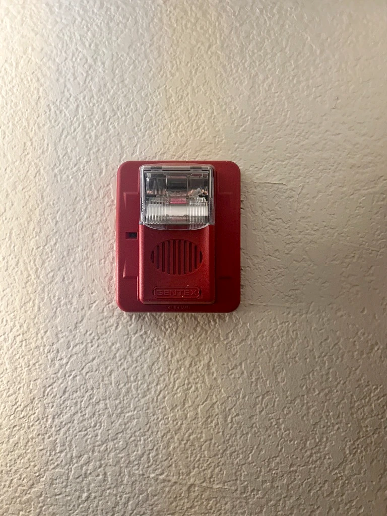 Gentex red horn strobe appliance