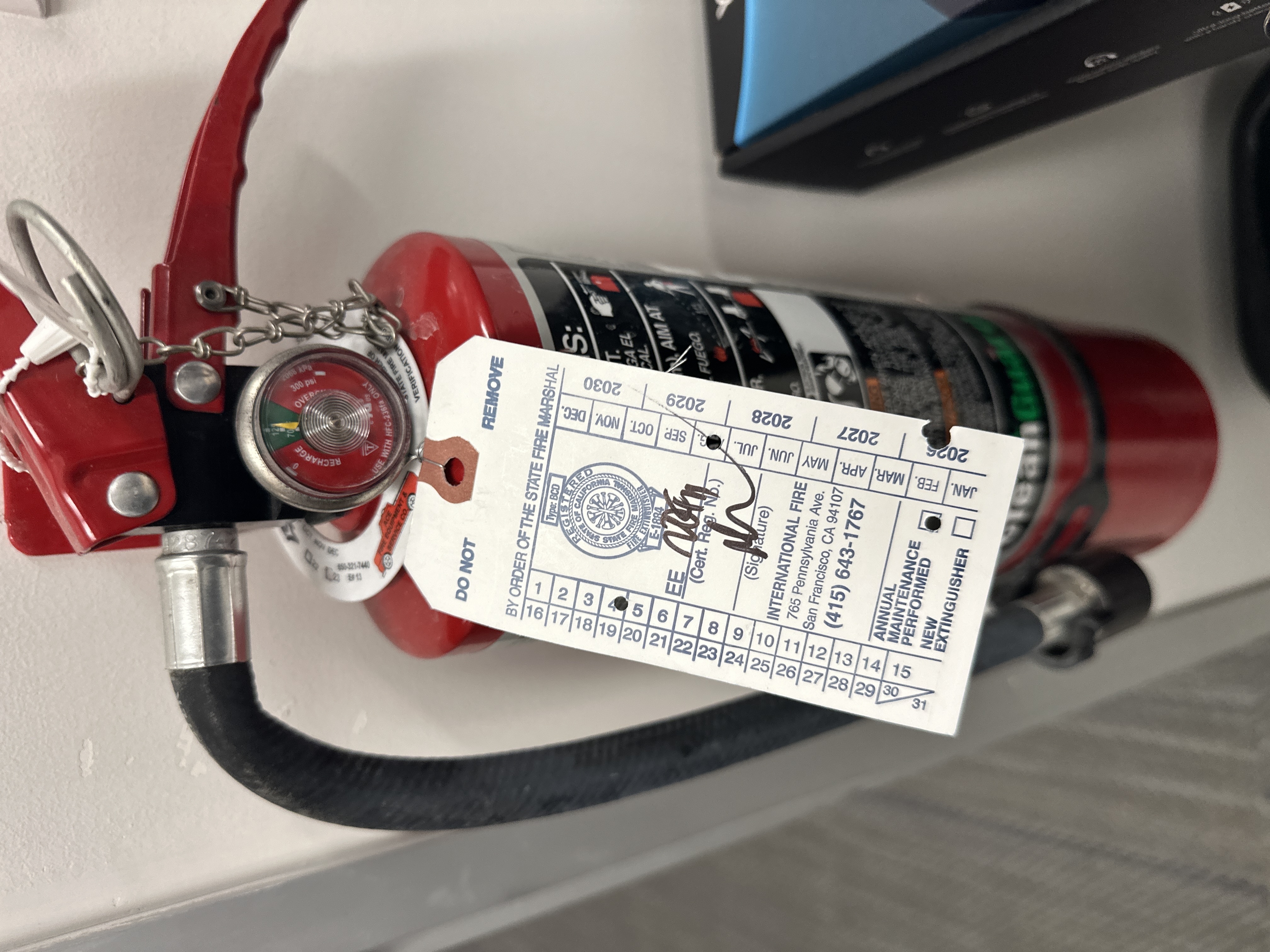 Fire Extinguisher Service in Burlingame