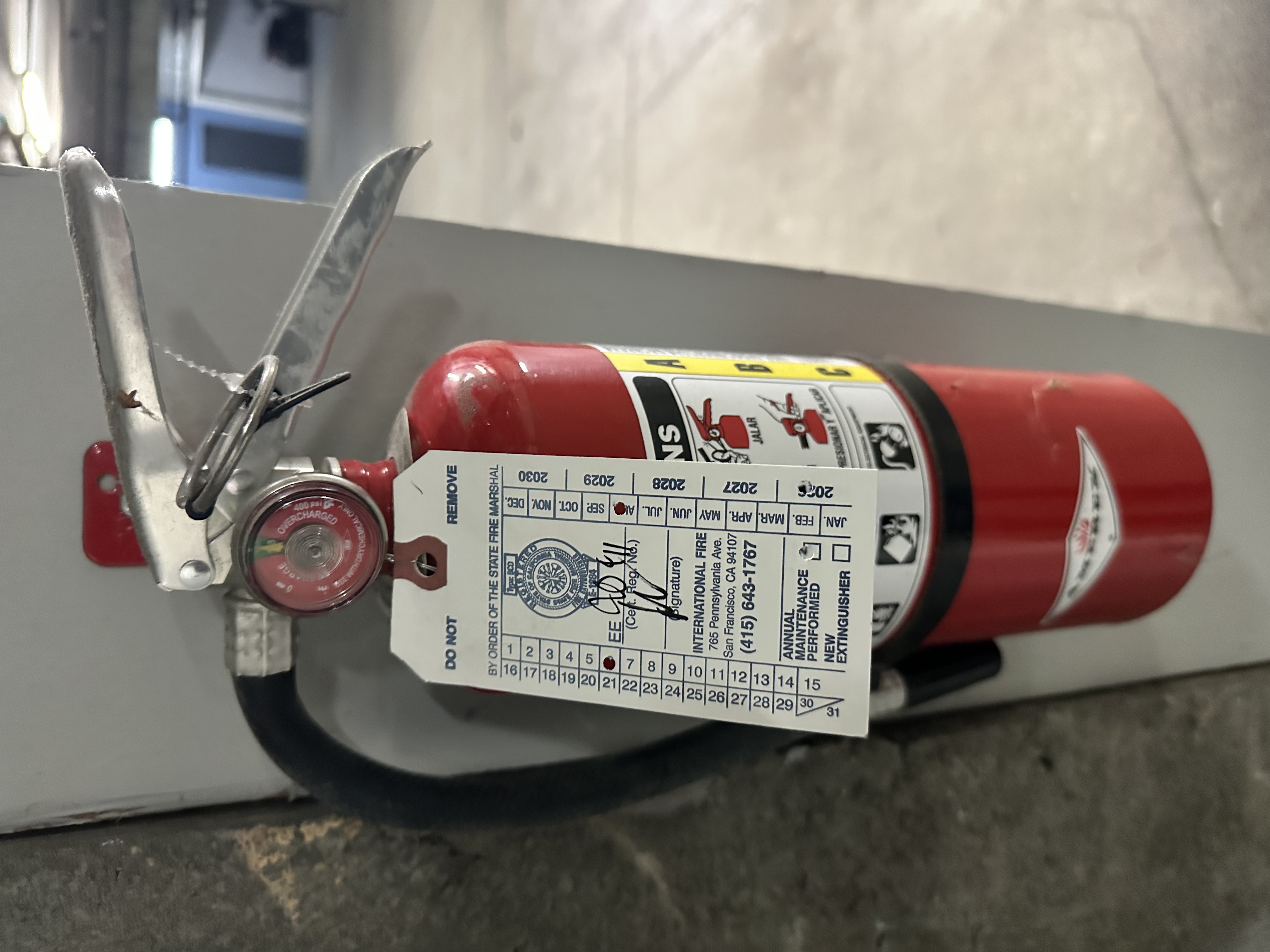 Fire Extinguisher Service in San Francisco