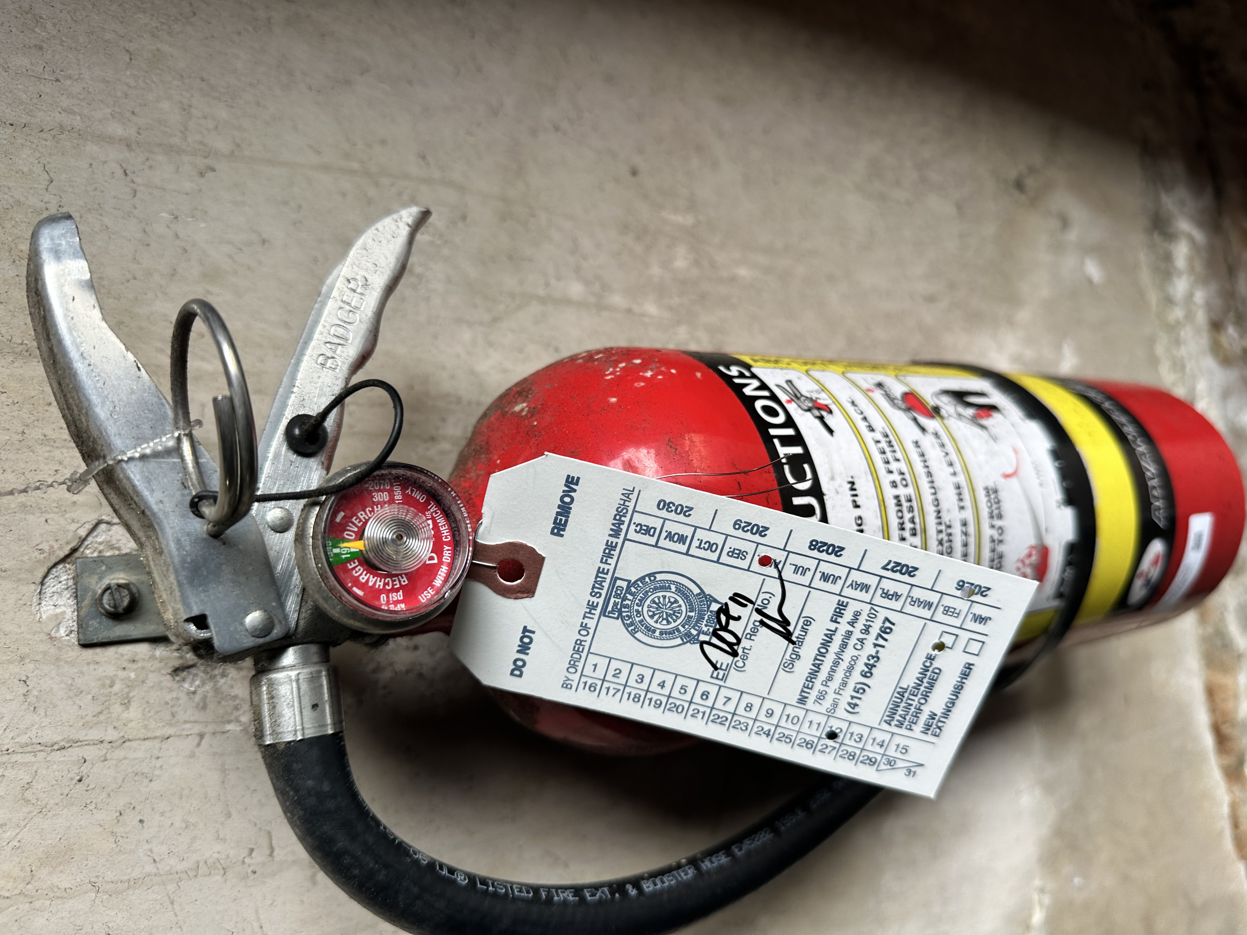 Fire Extinguisher Service in San Francisco