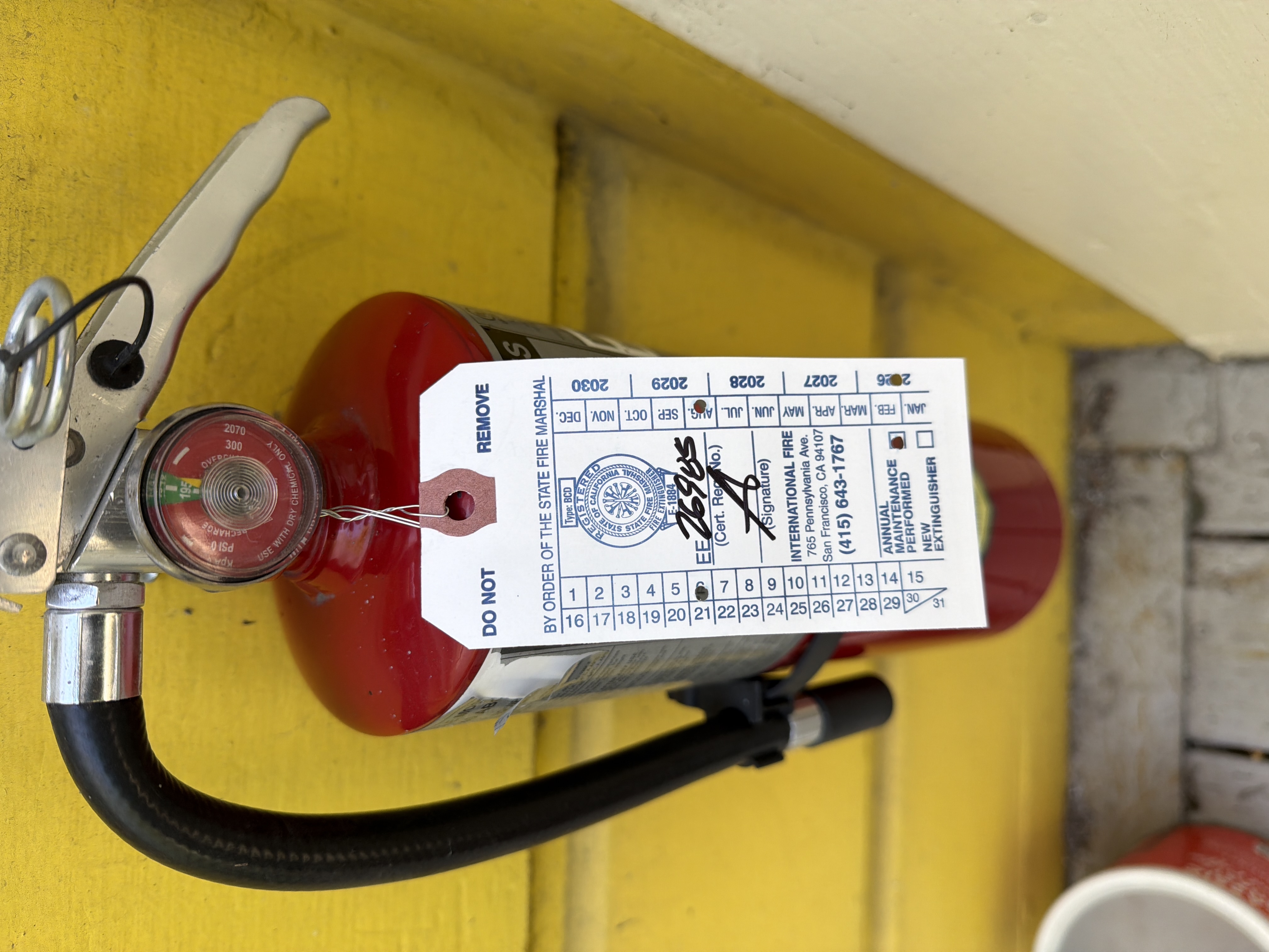 Fire Extinguisher Service in San Francisco